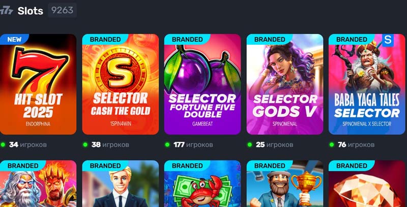 Слоты в Selector Casino